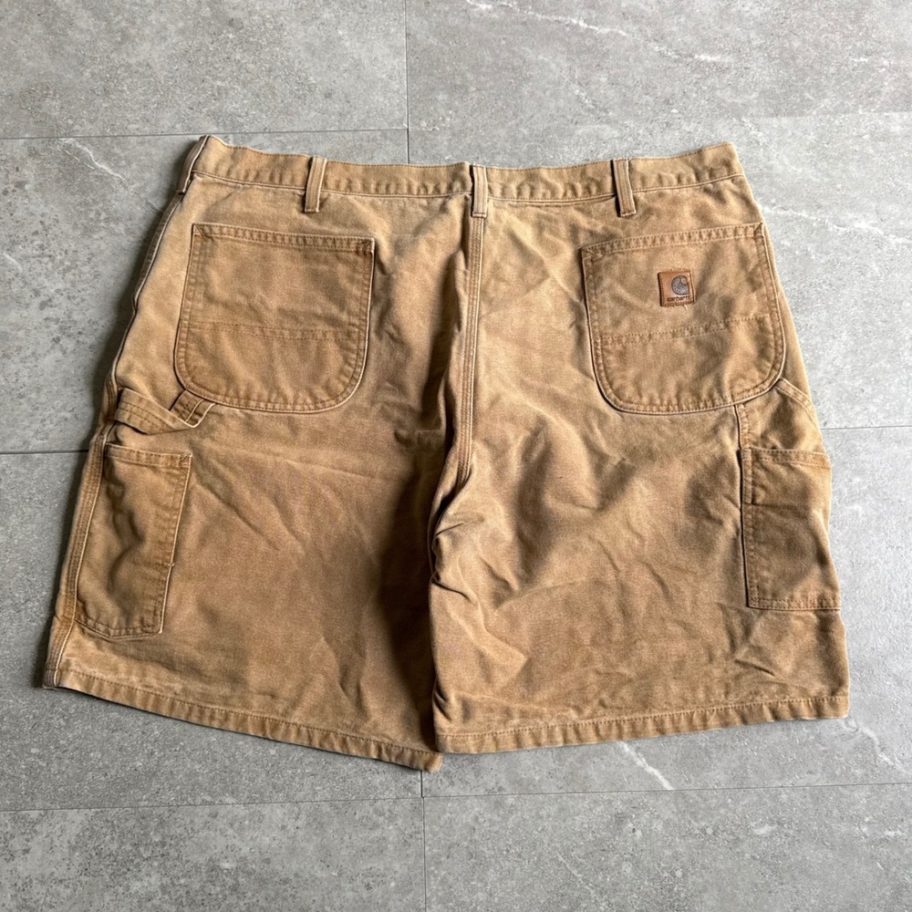 Vintage Carhartt B25 BRN Duck Canvas Carpenter Shorts Size 42